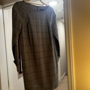 Banana Republic grey plaid dress (long sleeve)